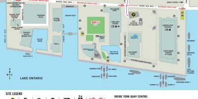 Žemėlapis Centre Toronto Harbourfront