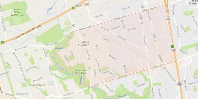 Žemėlapis Humber Susitikime kaimynystės Toronto