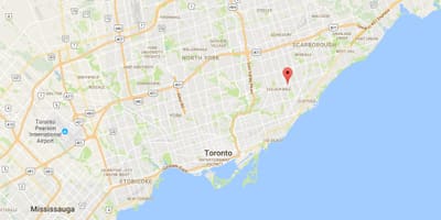 Žemėlapis Ionview rajono Toronto