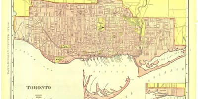 Žemėlapis istorinę Toronto