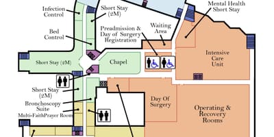 Žemėlapis Juozapo Sveikatos centre Toronto lygis 2
