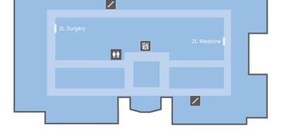 Žemėlapis Juozapo Sveikatos centre Toronto OLM lygis 2