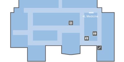 Žemėlapis Juozapo Sveikatos centre Toronto OLM 4 lygis