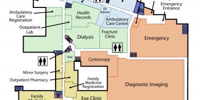 Žemėlapis Juozapo Sveikatos Centre pirmame aukšte