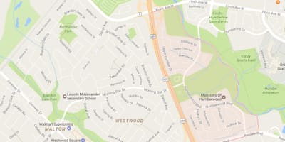 Žemėlapis Kaimynystės kaimynystės Toronto
