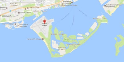 Žemėlapis kaimynystės Toronto Salos kaimynystės Toronto