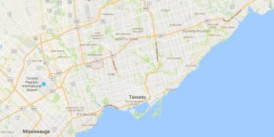 Žemėlapis Klevo Lapų rajono Toronto