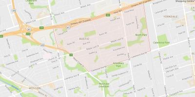 Žemėlapis Klevas Leafneighbourhood Toronto