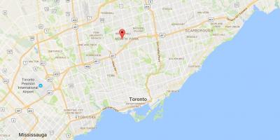 Žemėlapis Lansing rajono Toronto