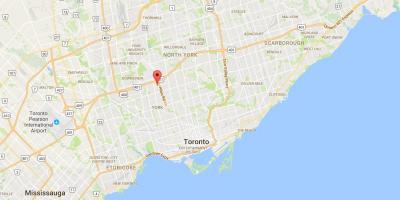 Žemėlapis Lawrence Aukščio rajono Toronto