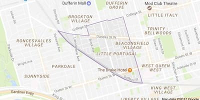 Žemėlapis Mažai Portugalija Toronto