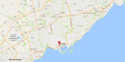 Žemėlapis Mados Rajono apylinkės Toronto