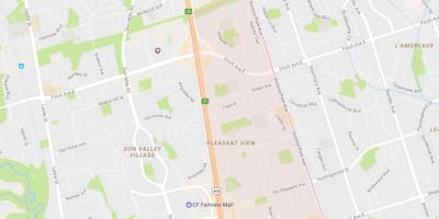 Žemėlapis Malonus Vaizdas kaimynystės Toronto