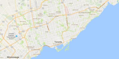 Žemėlapis Malonus Vaizdas rajono Toronto