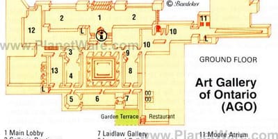 Žemėlapis Meno Galerijos Ontarijas