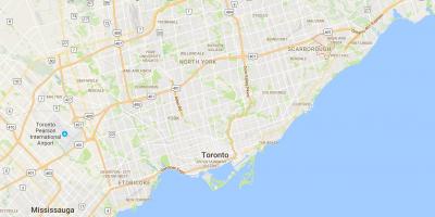 Žemėlapis Morningside rajono Toronto