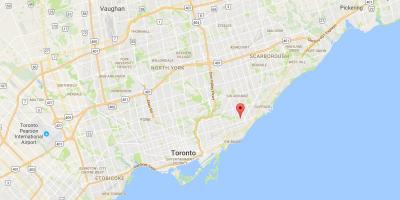 Žemėlapis Oakridge rajono Toronto