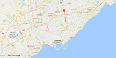 Žemėlapis Parkway girininkijos Toronto