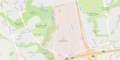 Žemėlapis Pelmo Parkas – Humberlea kaimynystės Toronto