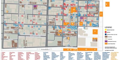 Žemėlapis Pramogų Rajonas Toronto informacija