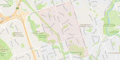 Žemėlapis Princesė Sodai kaimynystės Toronto