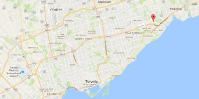 Žemėlapis Rouge rajono Toronto