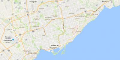 Žemėlapis Scarborough Toronto Junctiondistrict