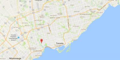 Žemėlapis Senas Malūnas kaimynystės Toronto