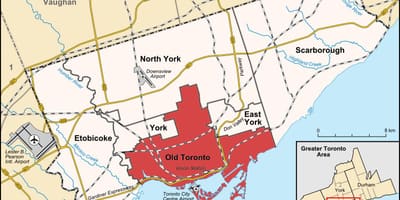 Žemėlapis Senas Toronto