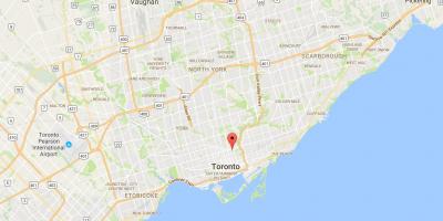 Žemėlapis Sent Džeimsas Miesto apylinkės Toronto