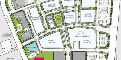 Žemėlapis SF Parduotuvės prie Don Mills Toronto