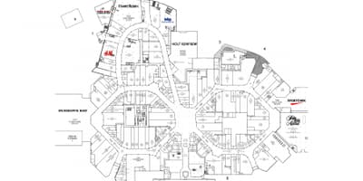 Žemėlapis Sherway Gardens, level 1