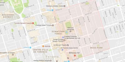 Žemėlapis Sodo Rajono Toronto City