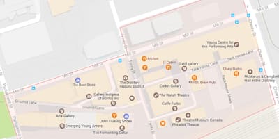 Žemėlapis Varykla Rajono kaimynystės Toronto