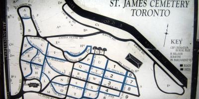 Žemėlapis St James kapinės