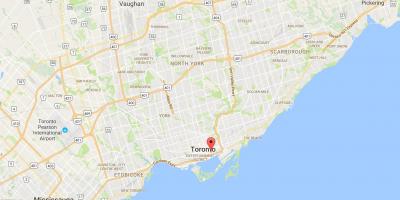 Žemėlapis St. Lawrence rajone Toronto