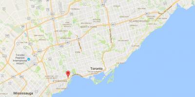 Žemėlapis Stonegate-Queensway rajono Toronto