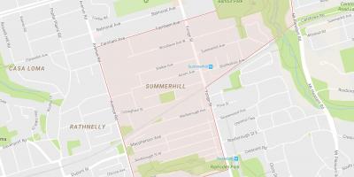 Žemėlapis Summerhill kaimynystės Toronto