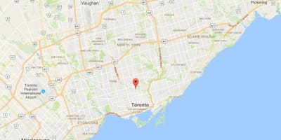 Žemėlapis Summerhill rajono Toronto