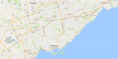 Žemėlapis Ten O'Shanter – Sullivandistrict Toronto