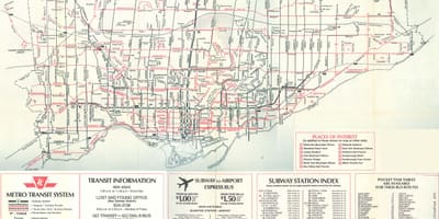 Žemėlapis Toronto 1976