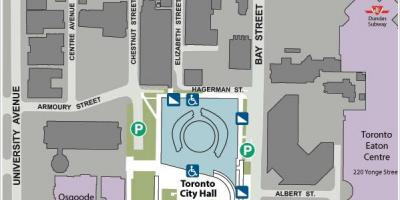 Žemėlapis Toronto City Hall