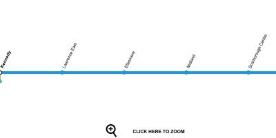 Žemėlapis Toronto metro linija, 3 Scarborough RT
