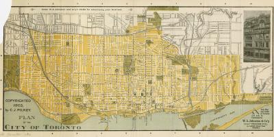 Žemėlapis Toronto mieste 1903
