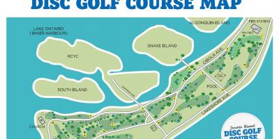 Žemėlapis Toronto Salos golfo kursai Toronto