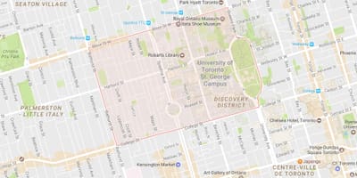 Žemėlapis Toronto Universitetas