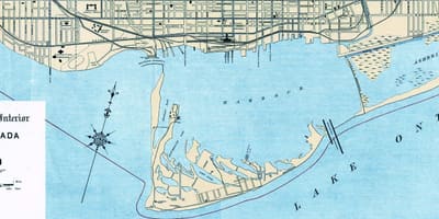 Žemėlapis Toronto Uosto 1906