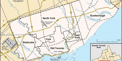 Žemėlapis iš Toronto