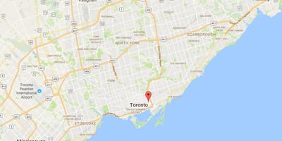 Žemėlapis Trefann apygardos Teismas Toronto
