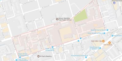 Žemėlapis Trefann Teismas kaimynystės Toronto